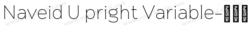 Naveid U pright Variable字体转换